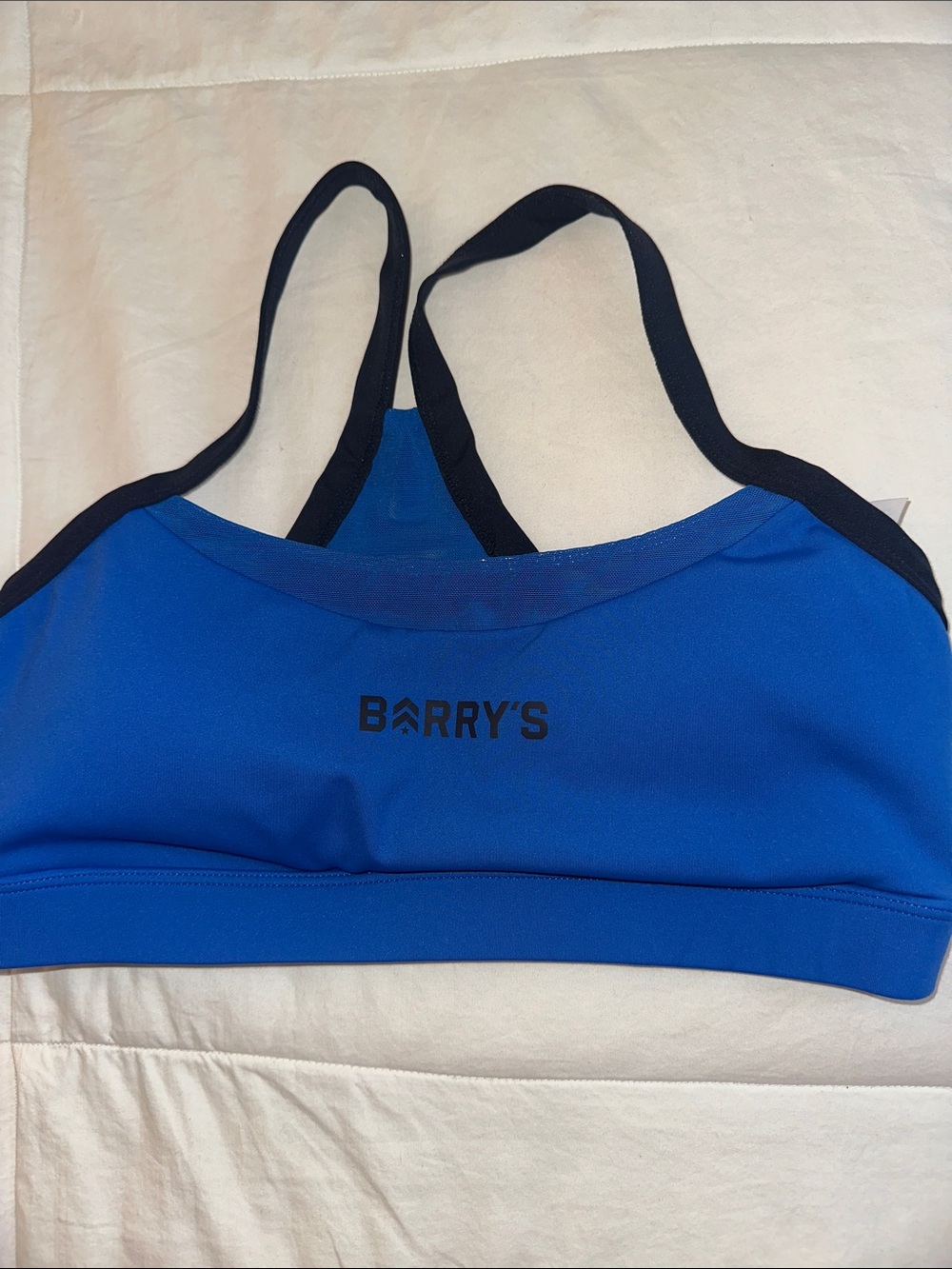 Blue Women's Sports Bra 💙🏋️‍♀️🖤🏃‍♀️👟